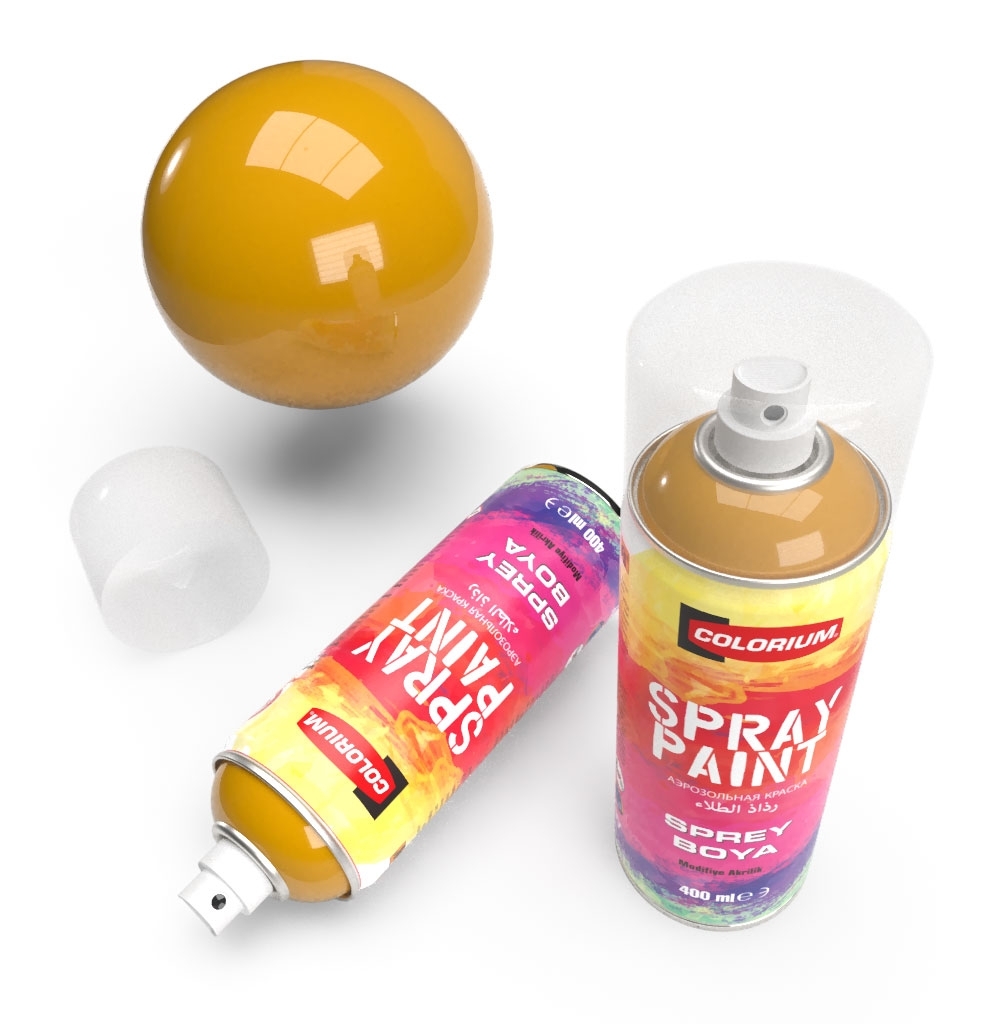 Colorium - RAL 1007 - Dark Yellow - Spray Paint