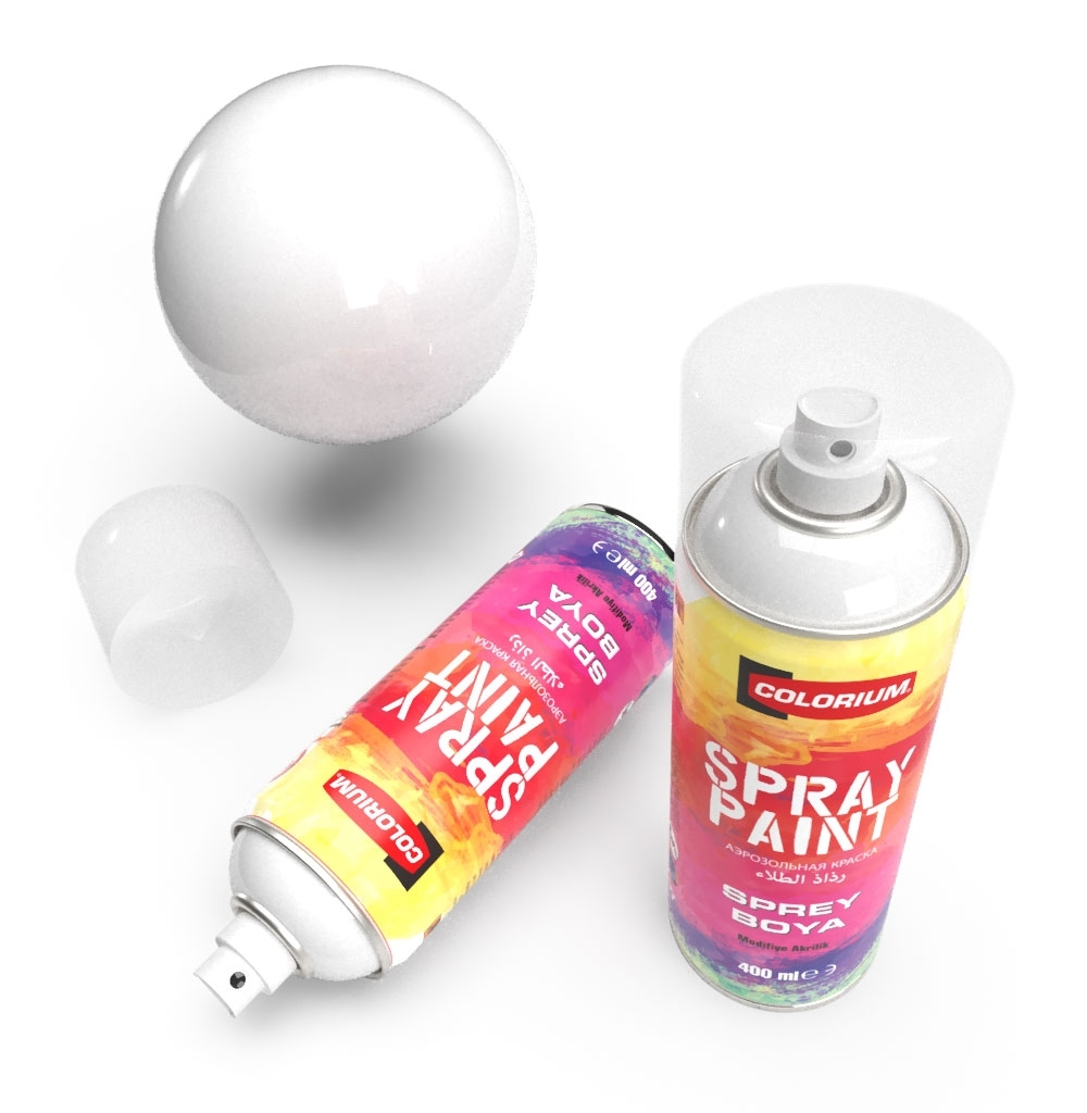 Colorium - RAL 9010 - Pure White - Spray Paint