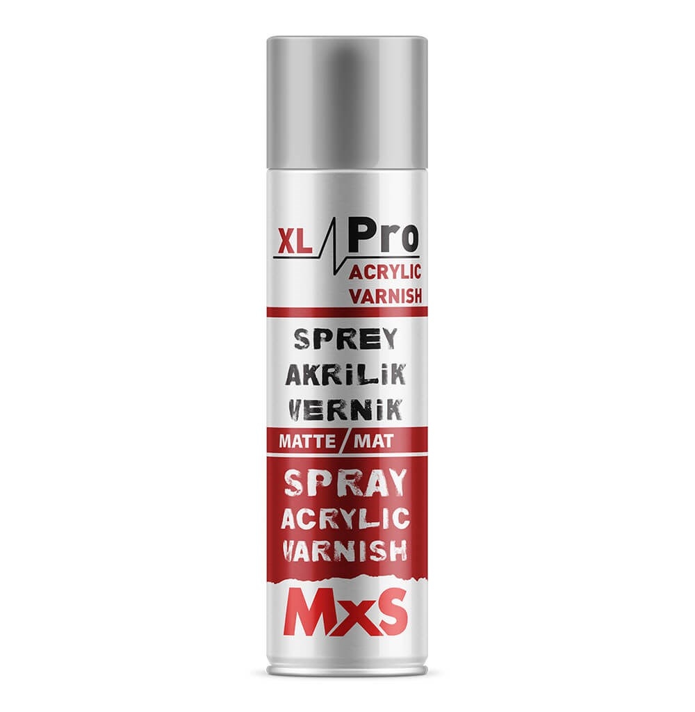 MxS XL Pro Acrylic Varnish Spray - Matte - 500 ML