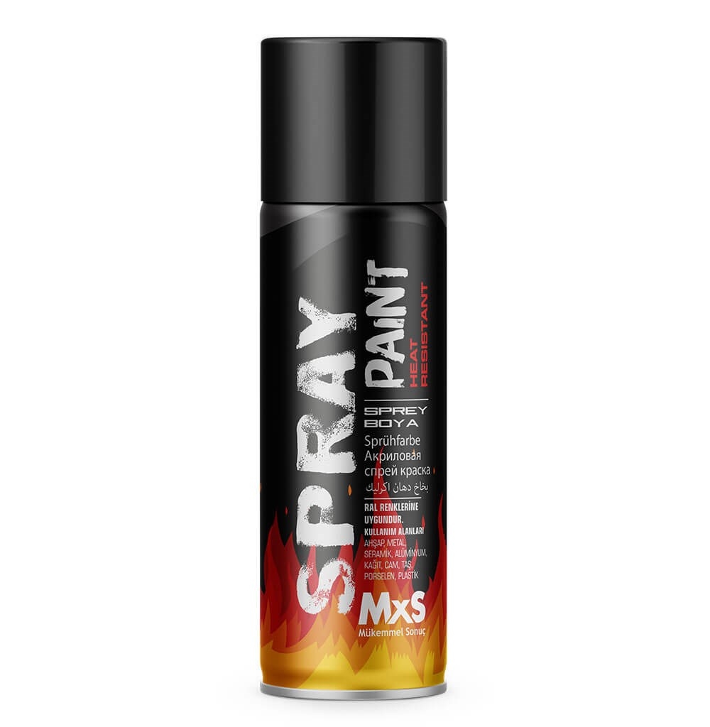 MxS Heat Resistant Spray Paint - BLACK