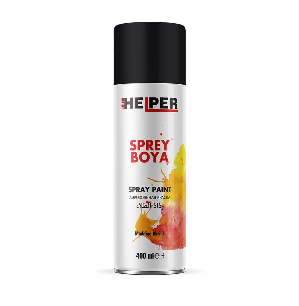 HELPER - RAL 9005-M - Matt Black - Spray Paint