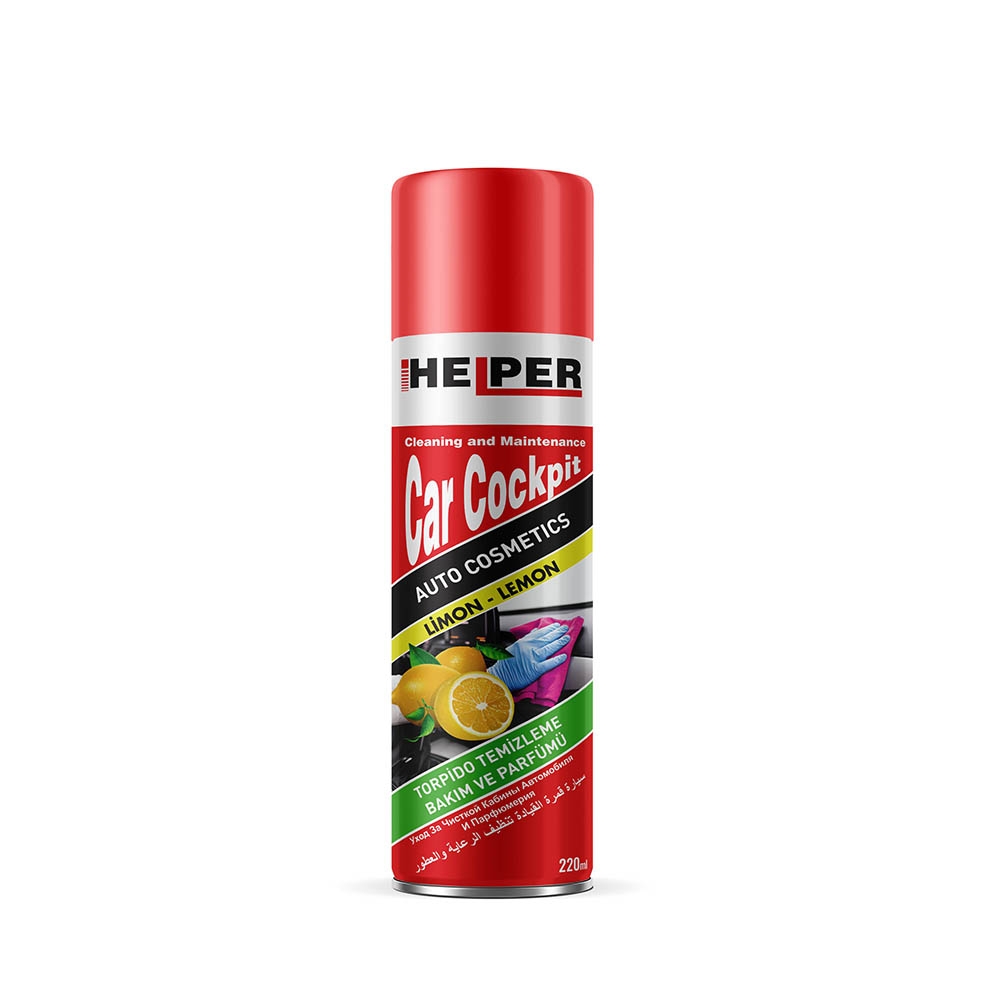 Helper Car Cockpit Cleaning and Maintenance Spray - Lemon Perfumed / 220 ml