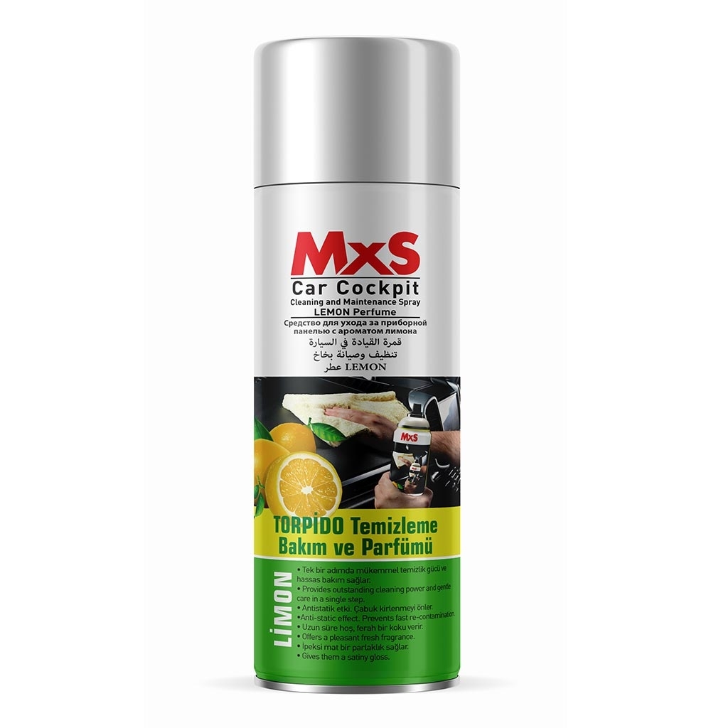 MxS Torpido Temizleme Bakım ve Parfümü LiMON Parfümlü 220ml