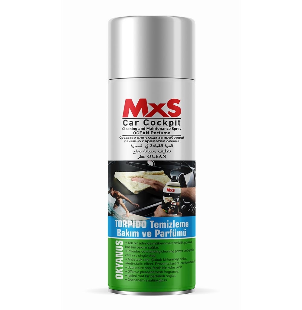 MxS Torpido Temizleme Bakım ve Parfümü OKYANUS Parfümlü 220ml