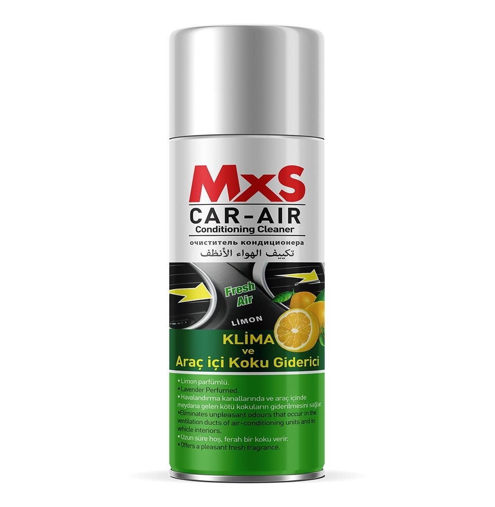 MxS Araç İçi ve Klima Koku Giderici LİMON Parfümlü 200ml