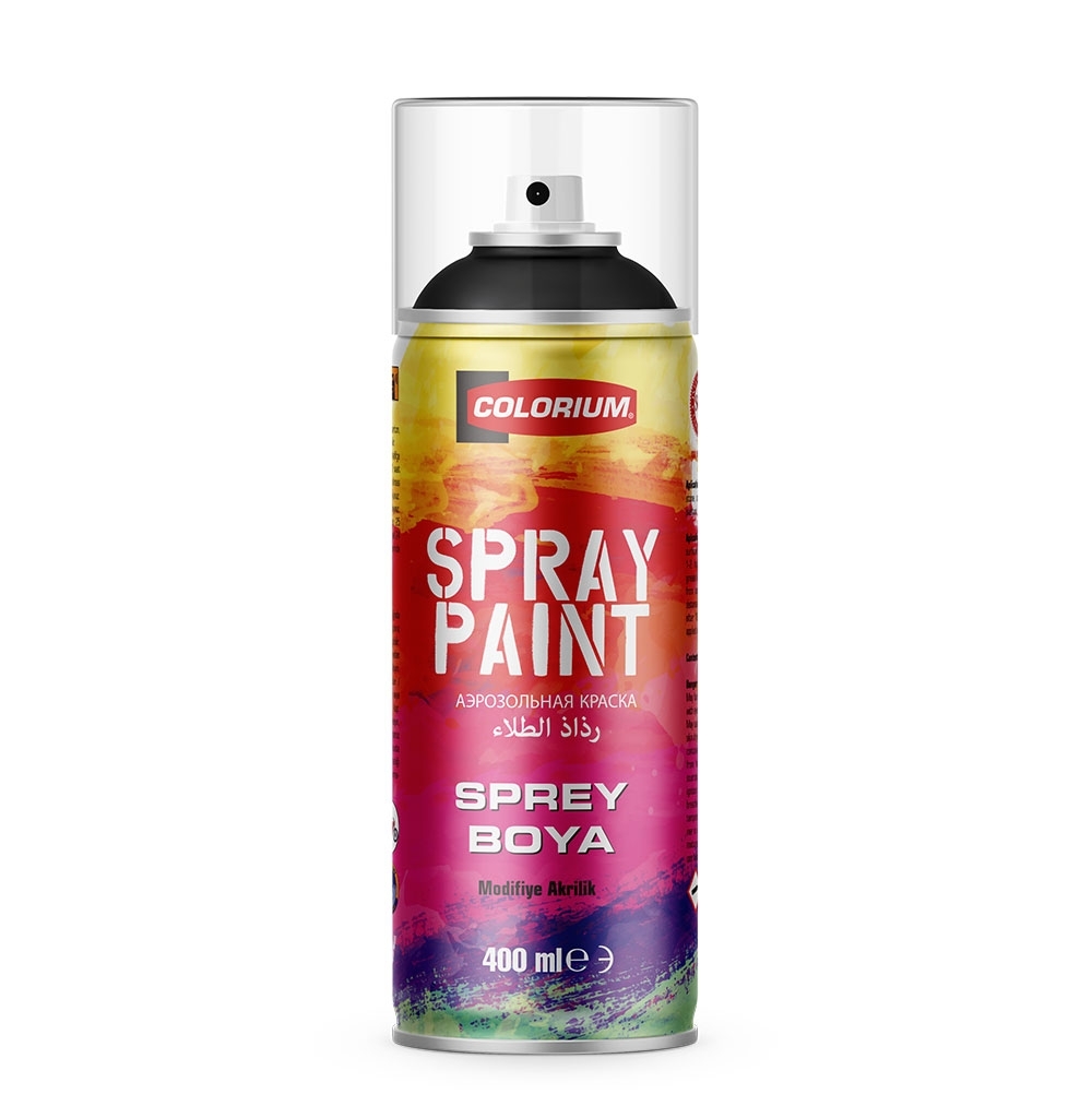 Colorium Sprey Boya RAL 9005-M Mat Siyah