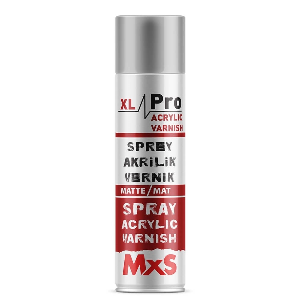 MxS XL Pro Akrilik Vernik Sprey - Mat 500ml