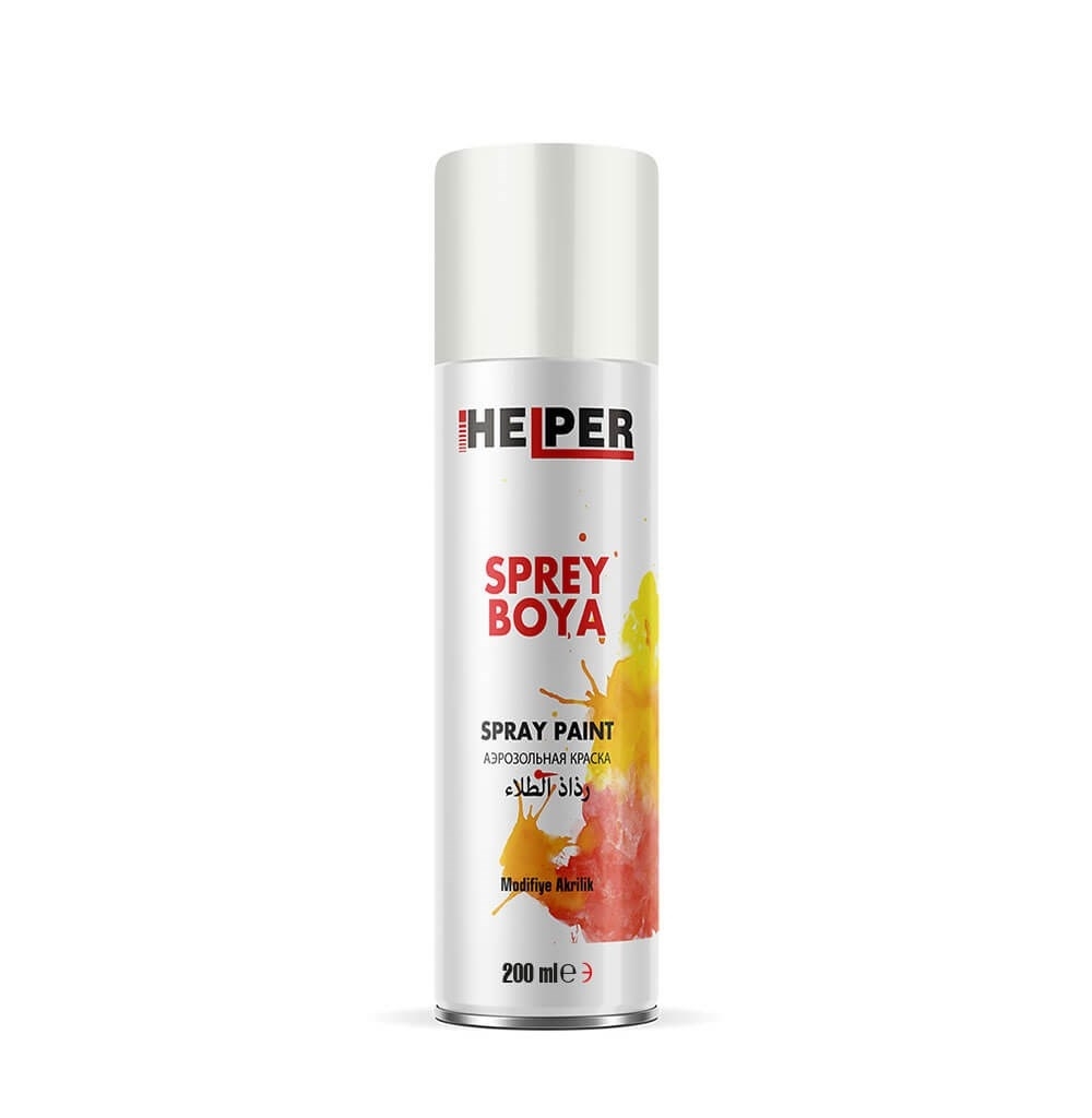 HELPER Sprey Boya RAL 9010 Parlak Beyaz  200ml