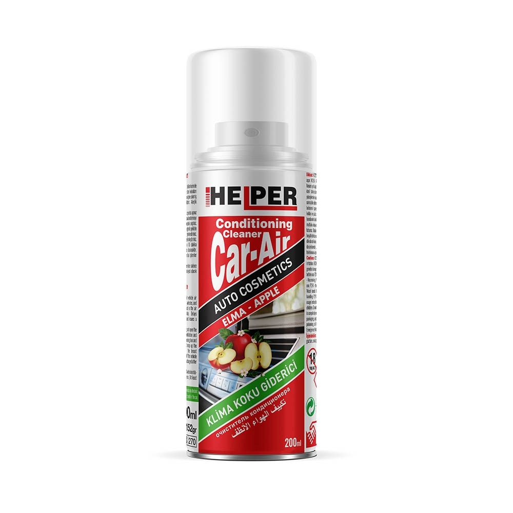 Helper Araç içi ve Klima Koku Giderici ELMA Parfümlü 200ml Koku Bombası