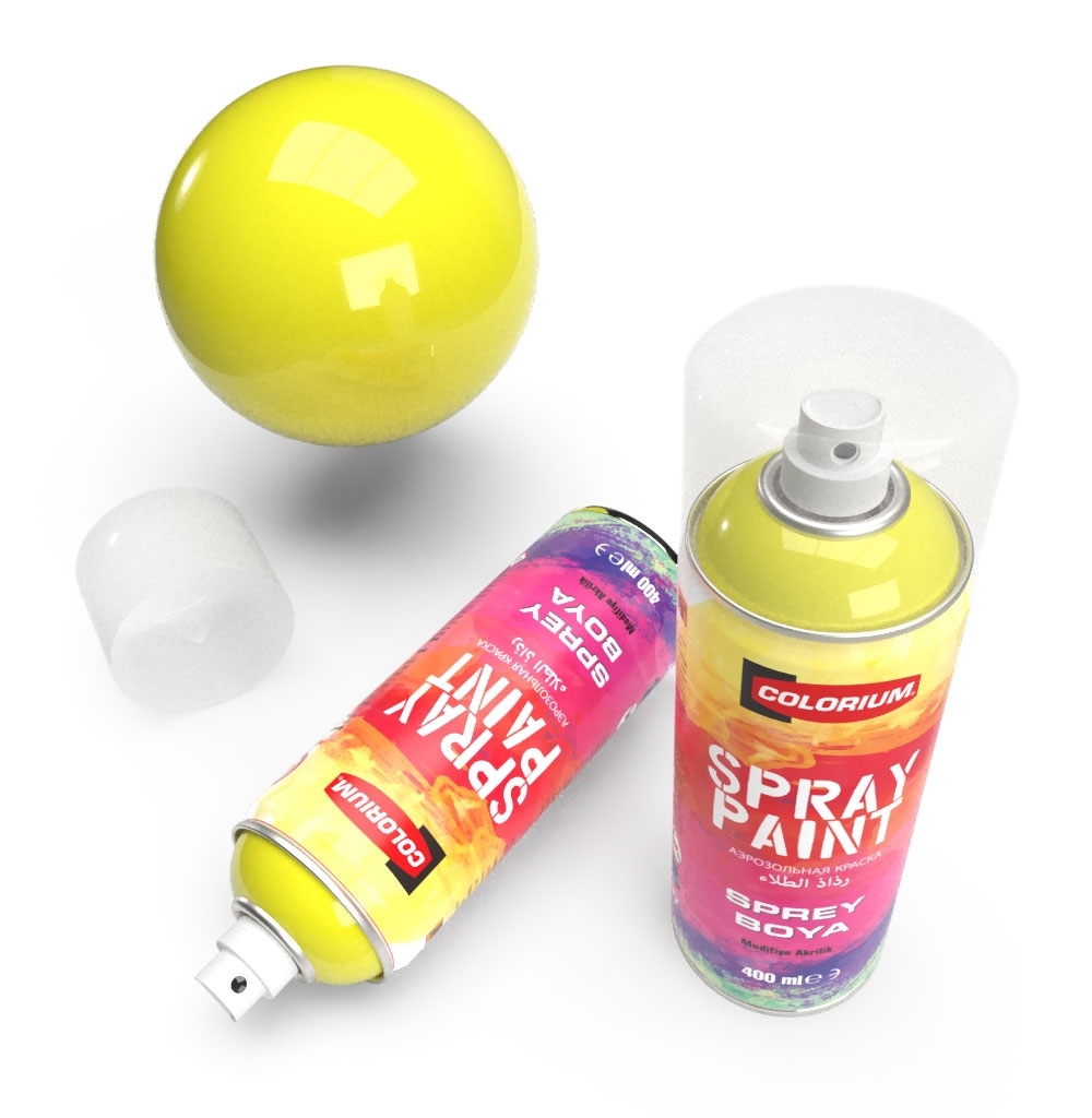 Colorium - RAL 1018 - Zinc Yellow - Spray Paint