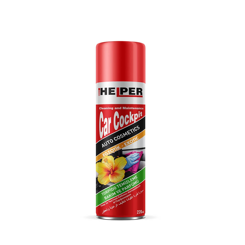 Helper Car Cockpit Cleaning and Maintenance Spray - Exotic Perfumed / 220 ml