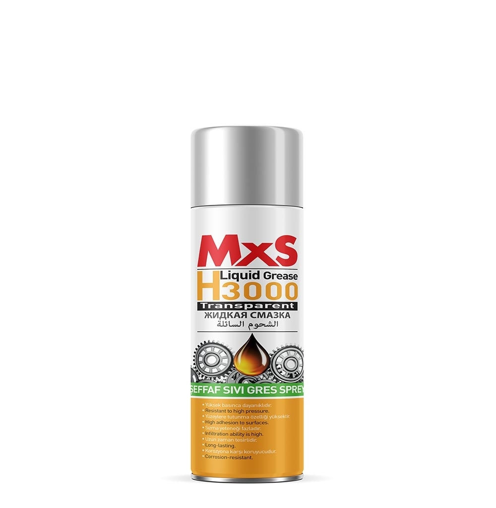 MxS H3000 Şeffaf Sıvı Gres Sprey 200 ml